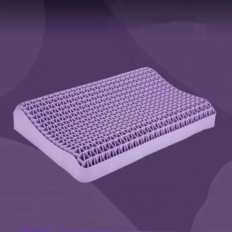 통기성 공기층 TPE 베개, 물로 세척 가능, 제로 압력 자궁 경부 목 베개, 라텍스 성인 단일 베개