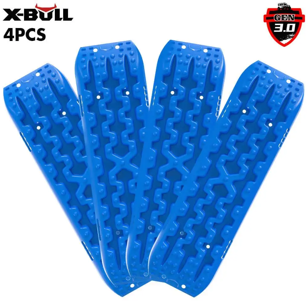 X-BULL Recovery tracks Mud Snow / Sand tracks / Grass for X4 caravan 2pairs 4WD Gen 3.0-Blue