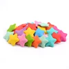 LOFCA 10pcs Silicone Beads Soft Baby Teething Beads Diy Jewelry Bracelet Necklace and Pendant baby teether silicone star Shape 5