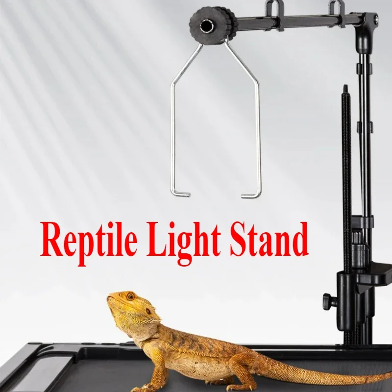 Reptile Lampshade Adjustable Extendable Metal Floor Lamp Holder Portable Lamp Holder for Lizards Turtles Centipede Spider