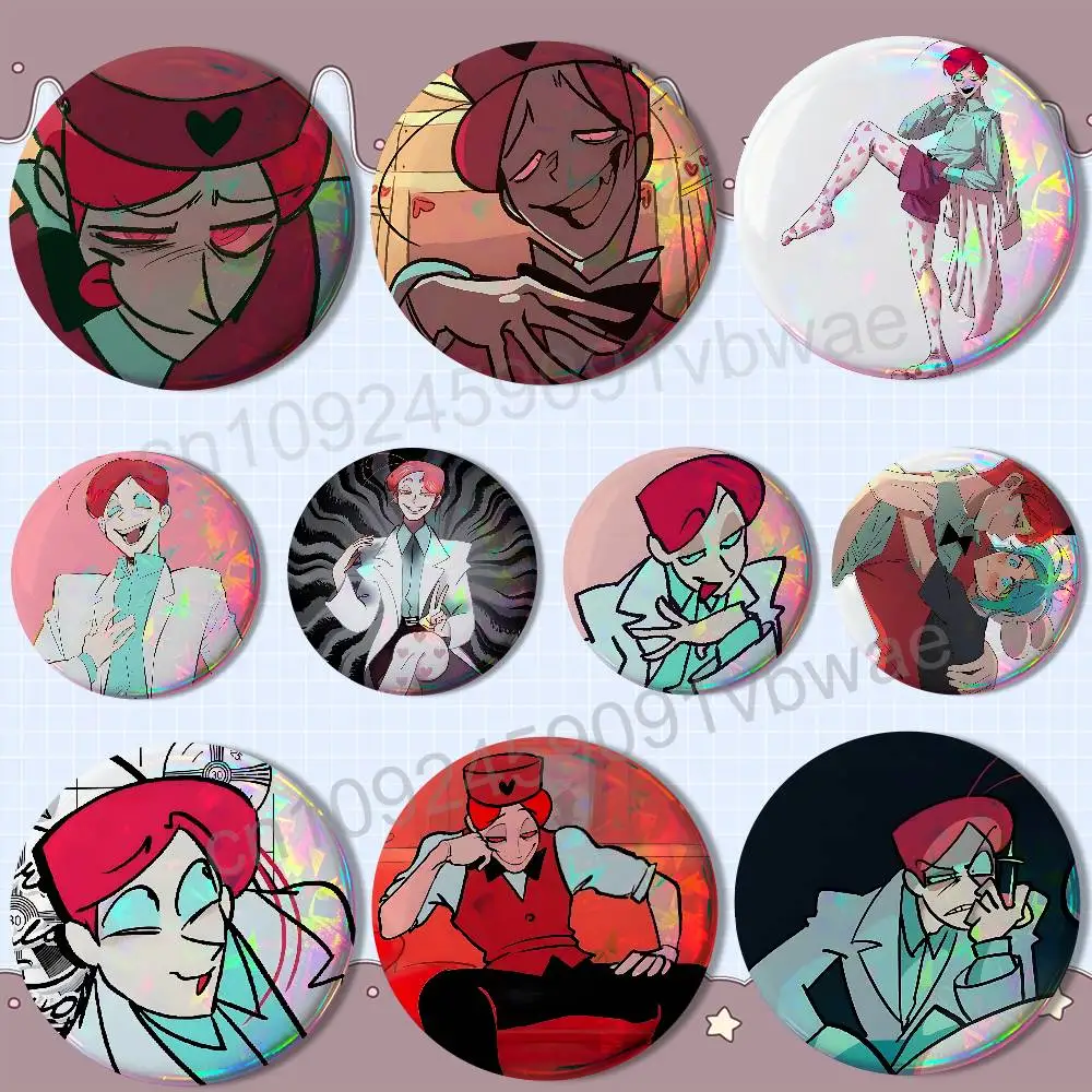 Dr. M Masacrik Psychocuties Cartoon Brooch Collection - Acrylic Button Pin Set