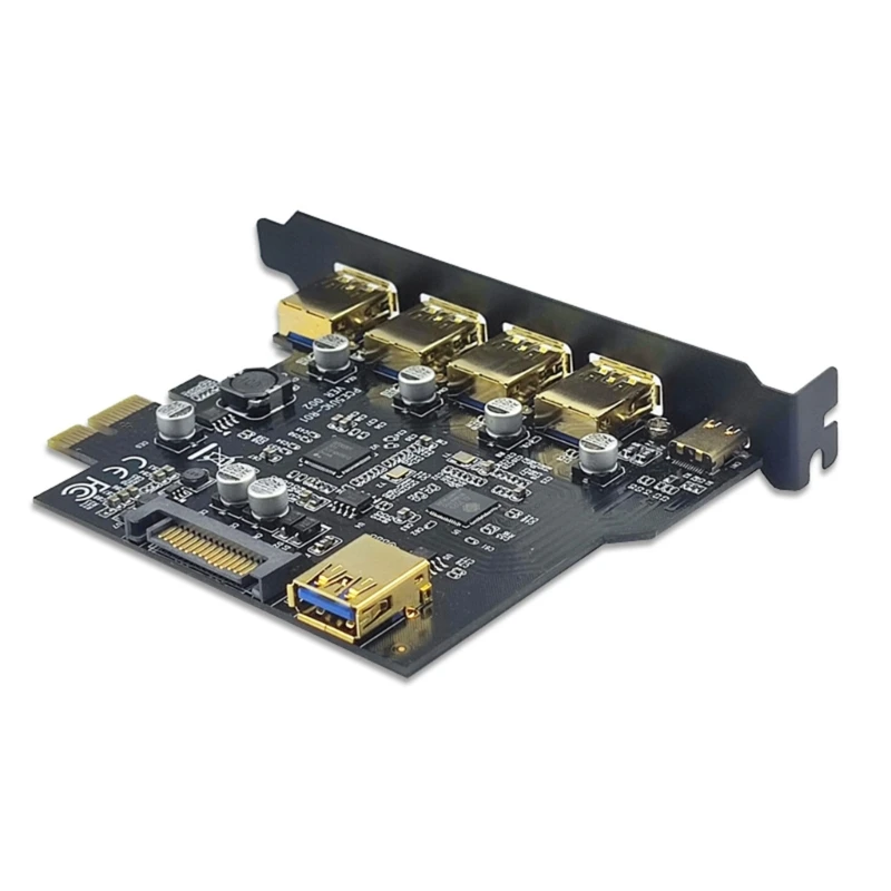 

E9LB USB-концентратор с 4 портами + 1 порт + встроенный USB-удлинитель. Подключение PCI-E USB 3.2 Riser.