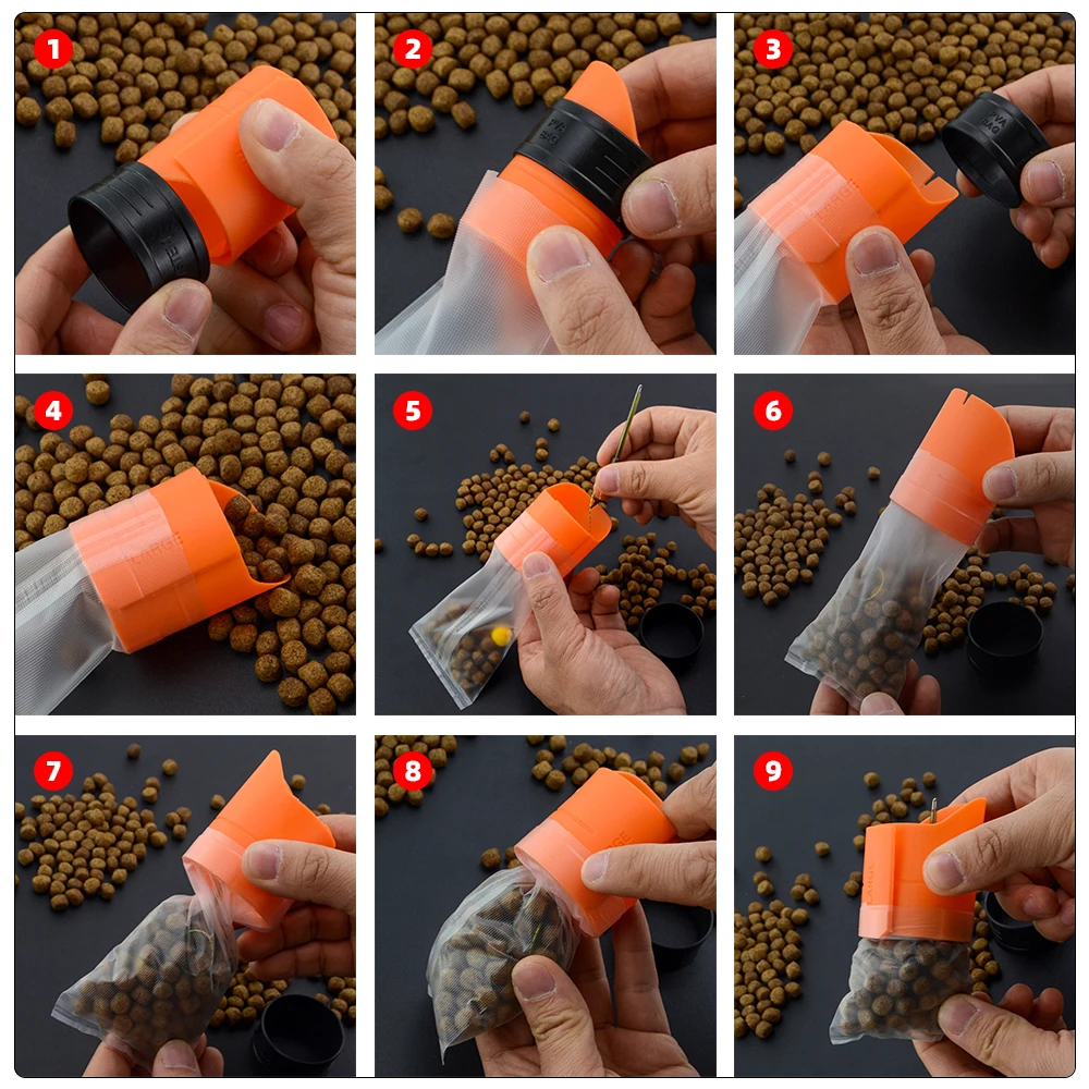 Description Picture 4 of itemHirisi 1set Carp Fishing PVA Lure Load Tools PVA Bag Method Feeder Loader For Carp Coarse Pellets Boilies Fishing Accessories