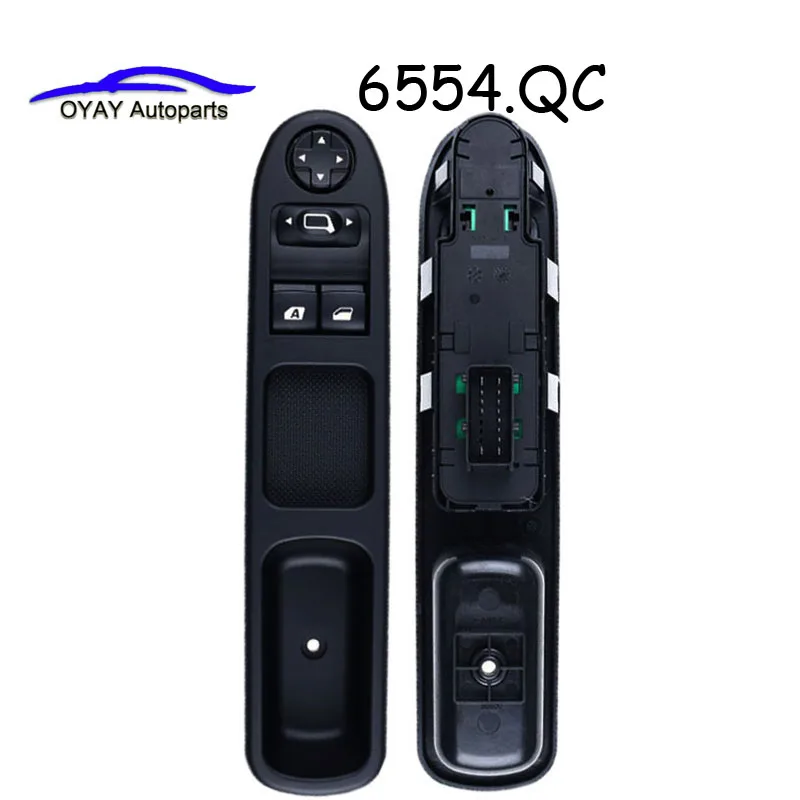 

6554.QC Left Drive Side Power Window Lifter Control Switch Button For Peugeot 207 Citroen C3 Picasso 2007 2008 2009 2010 11-14