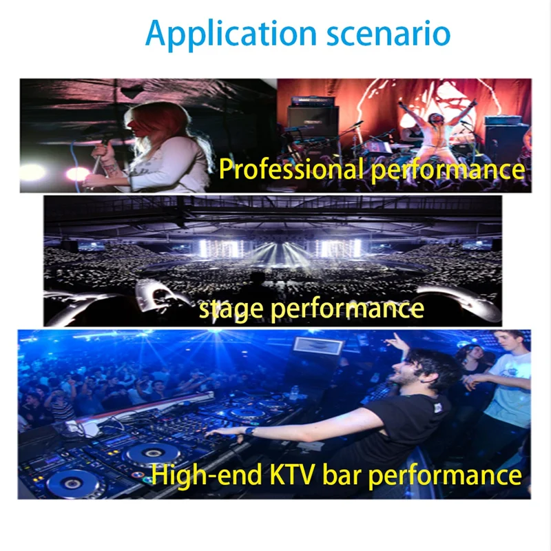 Stage KTV Handheld 8 Channels UHF Wireless Karaoke Microphone Living Singing Metal Dynamic Microphone Wireless