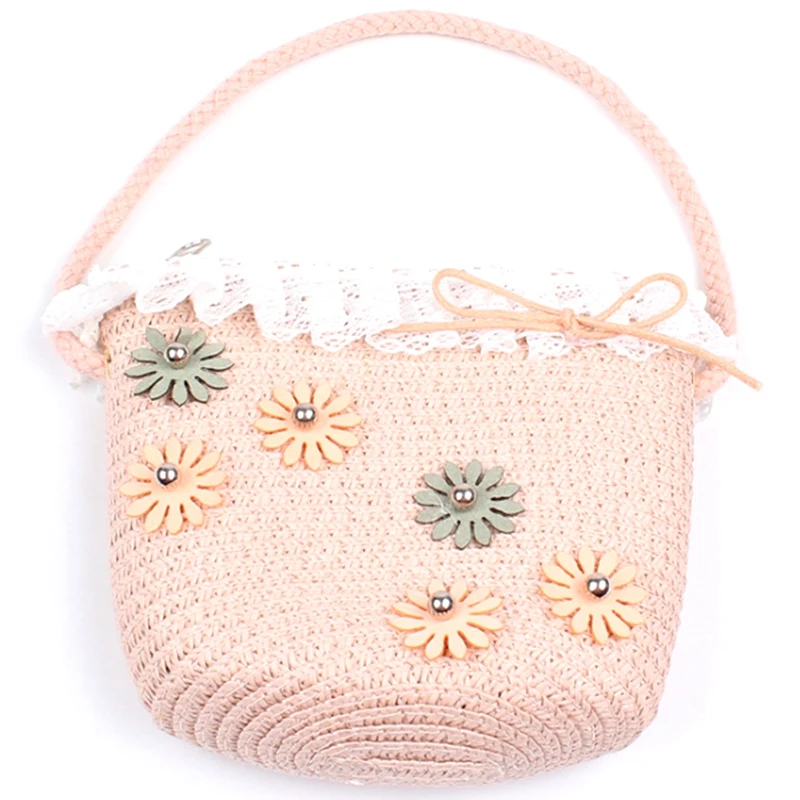 

Женская милая сумка на плечо для девочек, детская сумка принцессы с цветами, сумка-мессенджер, кошелек, уличный Кошелек для монет, лето