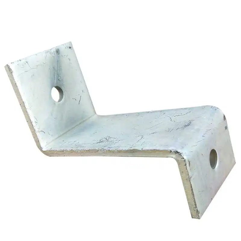 ชุบสังกะสีขนาดใหญ่รหัสมุมขวามุม 90 องศาตัวเชื่อมต่อวงเล็บรูปอุปกรณ์เสริมฮาร์ดแวร์เหล็กแผ่น Z-รูปชิ้นส่วนยึด 1