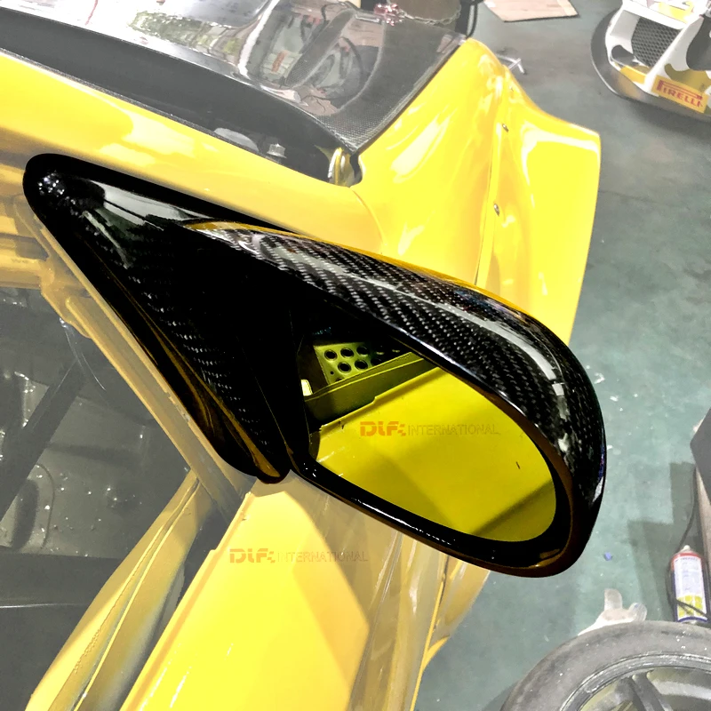 For Hondas Civics EK High Quality Carbon Fiber Window Side Scoop Mirrors JDM Racing Manual Adjustable Rearview Mirror