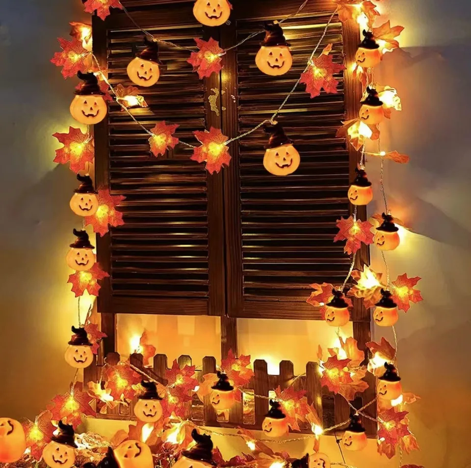 Festone Decorativo Autunnale Con Foglie Per Festa Del Ringraziamento