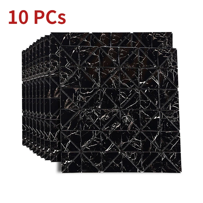 

10Pcs Faux Brick Grid Self-adhesive Wall Stickers Children's Room Waterproof Wallpaper Bedroom Living Room Home Decoration