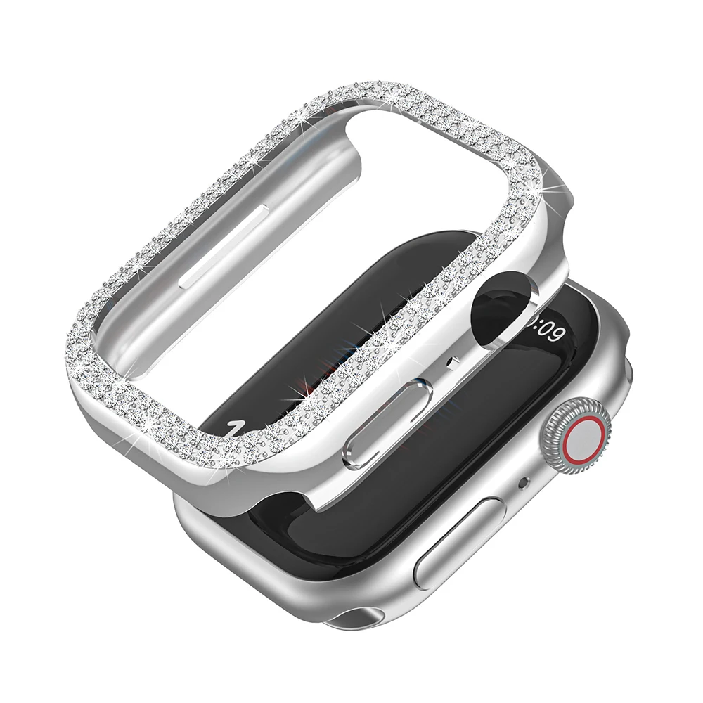 Sparkling Rhinestone Protective Watch Case Cover