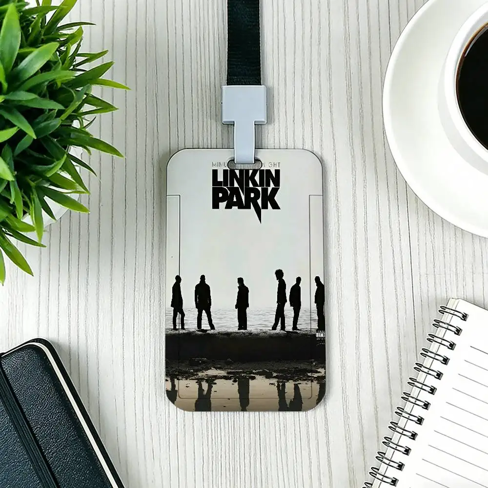 Band L-Linkin P-Park Kartenhalter Mitarbeiterausweis-Hülle Lanyard Arbeitsausweis-Halter Namensschild-Kartenetui – Detail 7