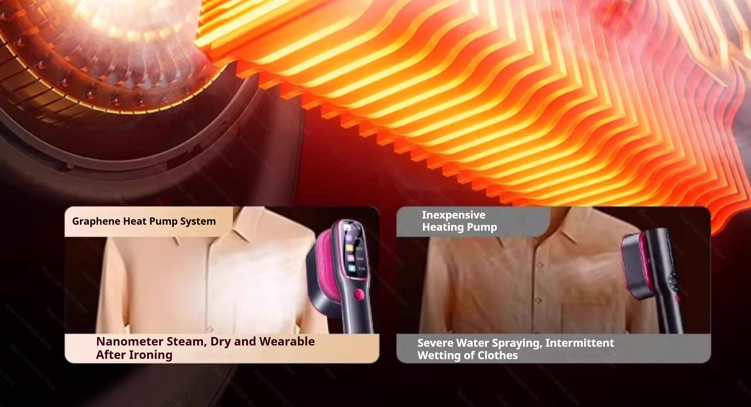 plancha de vapor portátil para ropa, Mini vaporizador portátil para ropa, máquina de prensado de tela para ropa de viaje de calentamiento rápido con hogar &raquo; plancha de vapor portátil para ropa