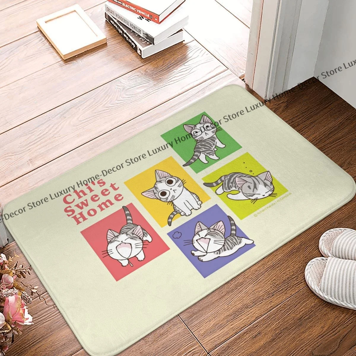 Zerbino Antiscivolo Chis Sweet Home Chi The Cat Bath Kitchen Mat Tappeto Da Esterno Indoor Modern Decor