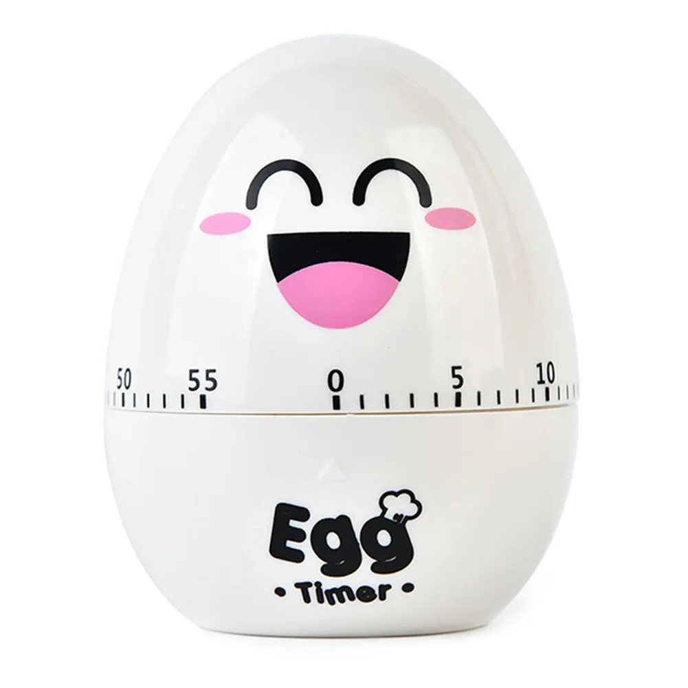

Mechanical Clockwork Alarm Reminder Easy Operate Kitchen Timer With Scale Baking Cooking Portable Lovely Cartoon Eggs Count Down