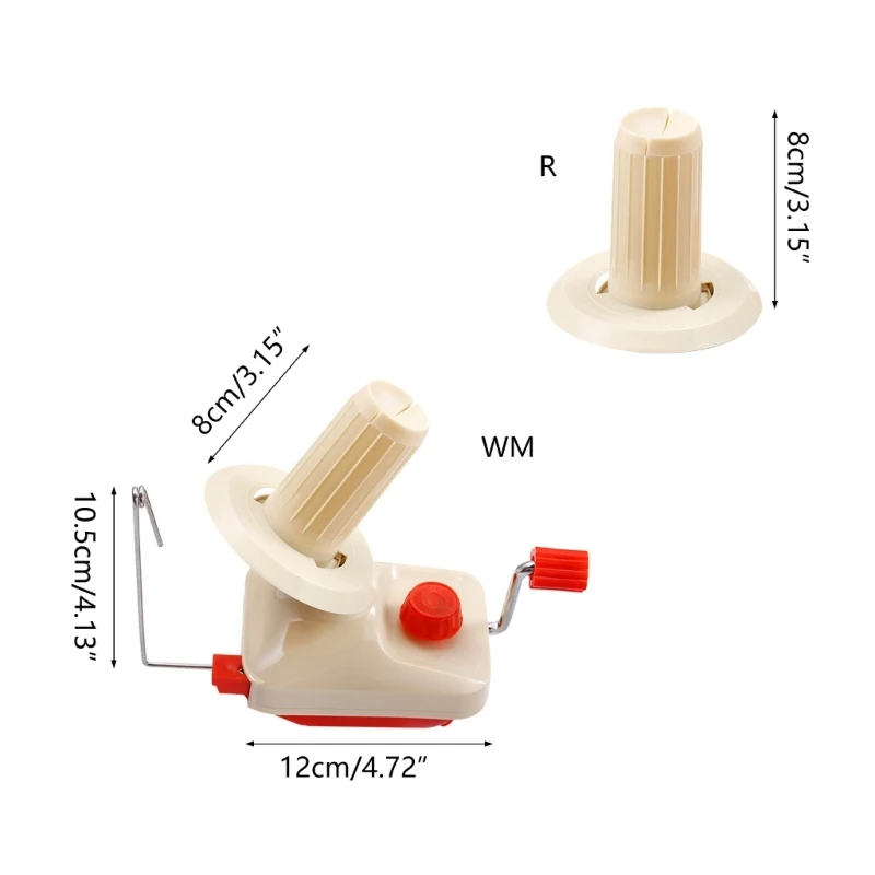 Hand Operated Yarn Winder Fiber String Ball Thread Cable Winding Machine