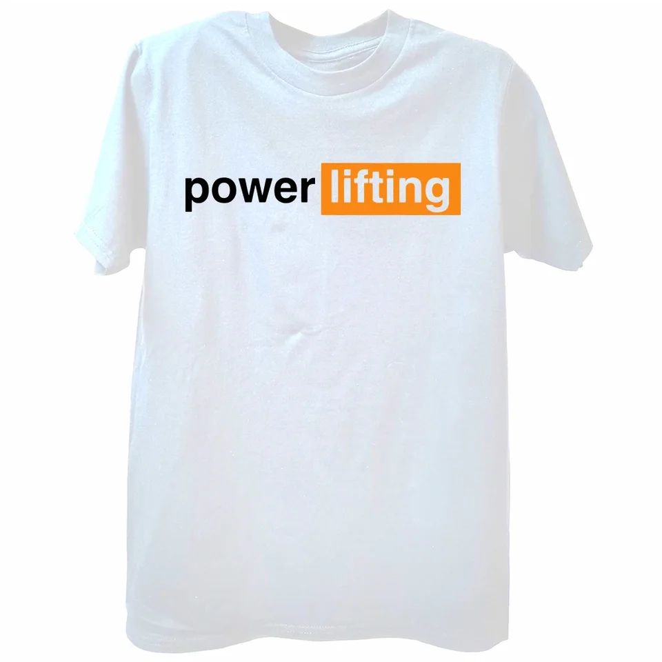 Funny Gym Powerlifting Sports T Shirts Summer Style Barbell