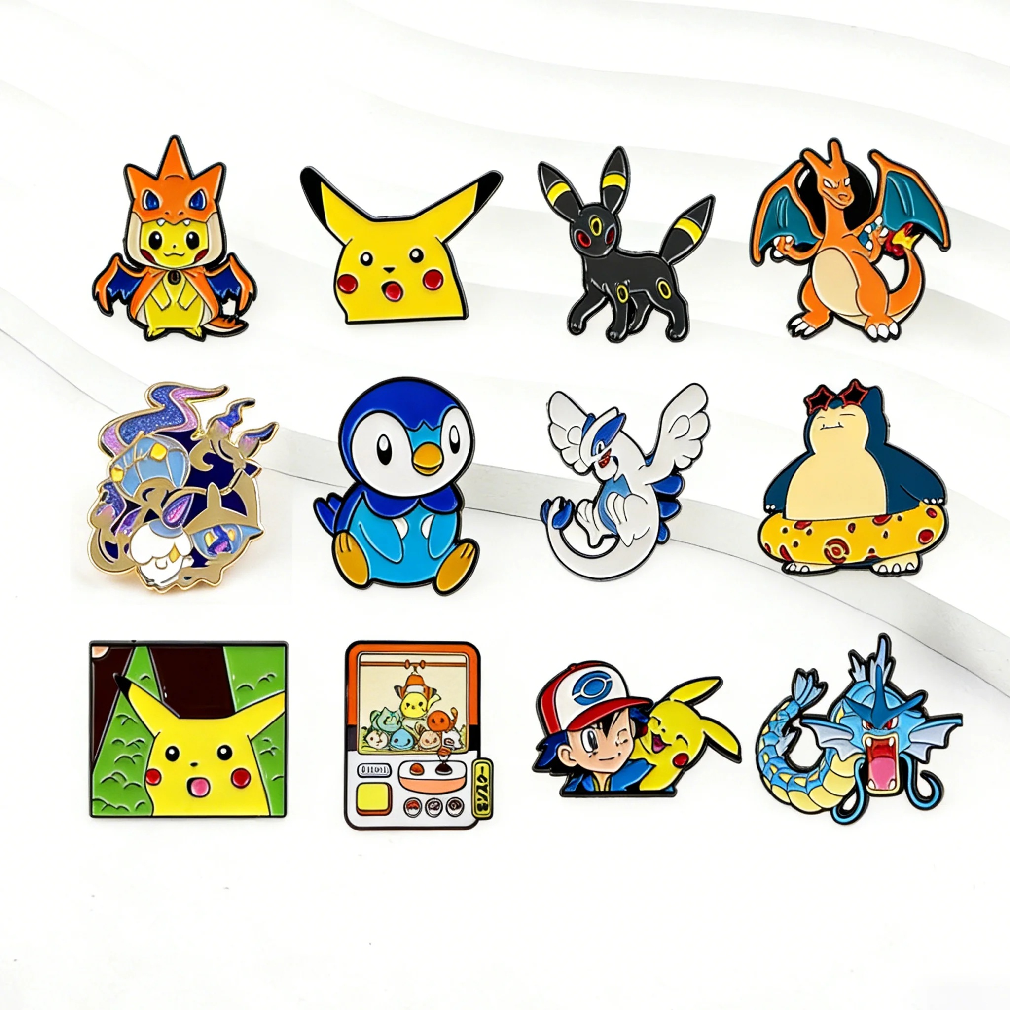 Cartoon Niedliche Emaille-Anstecknadeln Broschen Kawaii Abzeichen für Rucksäcke Jacken Hüte Retro-Kollektion Geschenke Cosplay-Accessoires