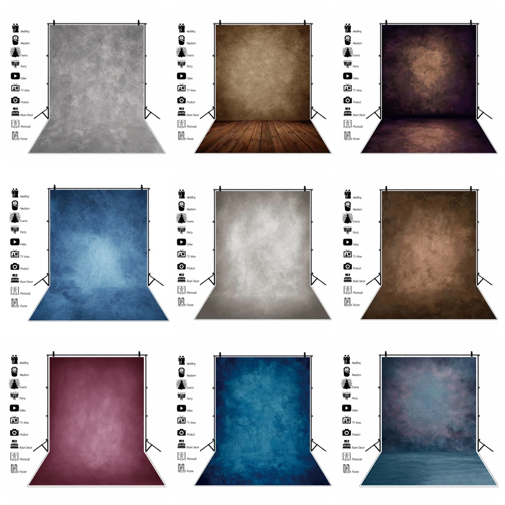 Photo Backdrop Abstract Gradient Solid Color Seamless Pattern