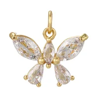 Breloques papillon abeille dinosaure pour la fabrication de bijoux, fournitures mignonnes Dijes couleur or, boucles d'oreilles, Bracelet, collier, excellente qualité 6