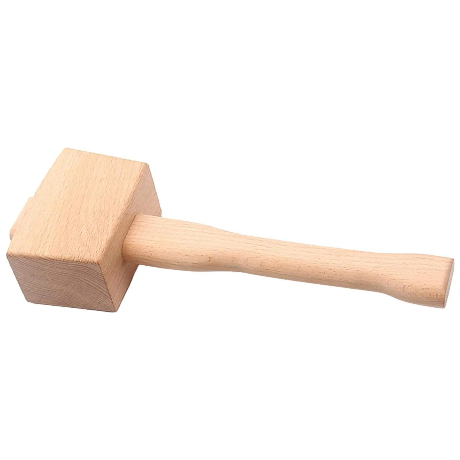 Beech Solid Wood Mallet Hand Tool Durable Beechwood Hammer Malle Portable Mallet Professional Wooden Hammer for Leather Craft