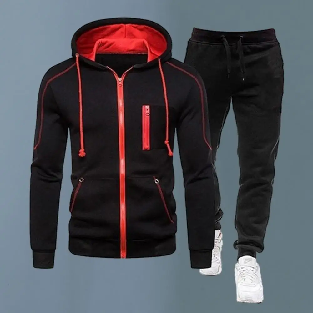 

2Pcs/Set This men's jogging set is a great gift for your husband, father, son, boyfriend and friends.