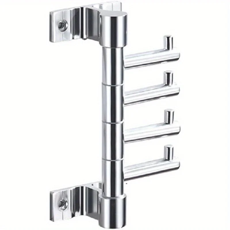 Self-adhesive Rotatable Hook Wall Mounted Rack Kitchen Storage Rack