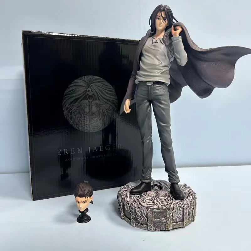 Attack on Titan Eren Jaeger Standing Pose Anime Figure - 30cm Collectible Statue Ornament Toy Gift