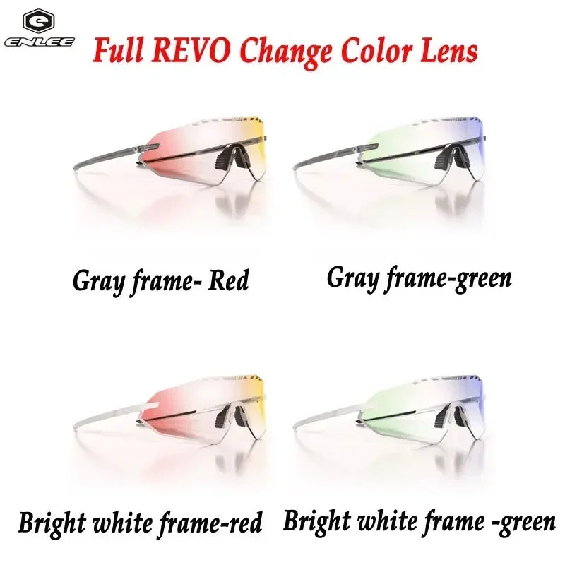 

ENLEE Photochromic Cycling Color Film Eyewear Men Women Sports Goggles Road Mtb Mountain Bike bicycle Glasses Sunglasses