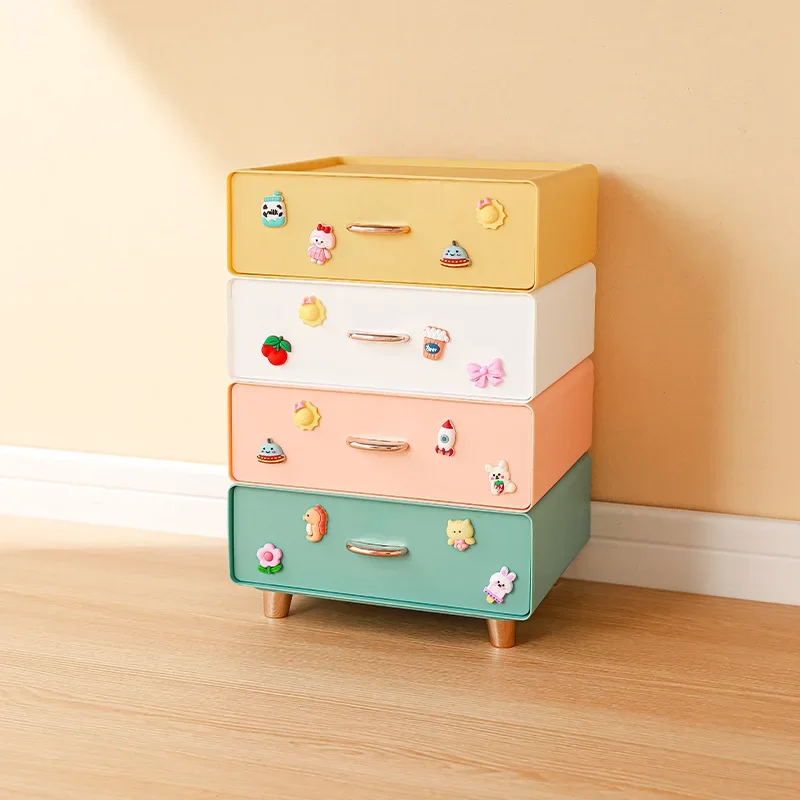 Desktop Organization Box with Drawers for Office Supplies and Makeup