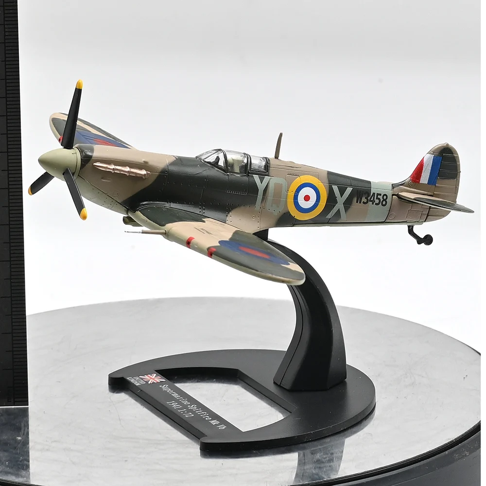 

1/72 Scale British Spitfire with Bracket 14618 Finished Alloy Fuselage Military Combat Aircraft Model Collectible Toy Gift