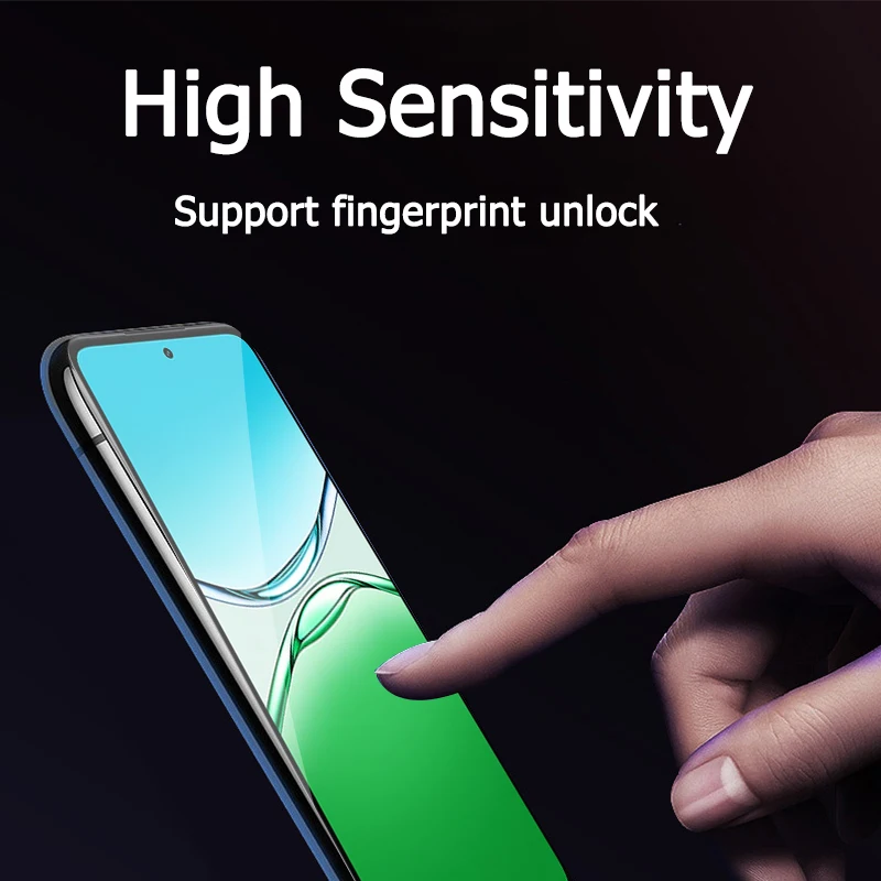 1–4 Stück Displayschutzfolien für Oppo A5 5G A 5, 6,67 Zoll, gehärtetes Glas, Kristall, 9H, hohes Aluminium, kratzfestes Gehäuse, freundlicher Fingerabdruck – Detail 9
