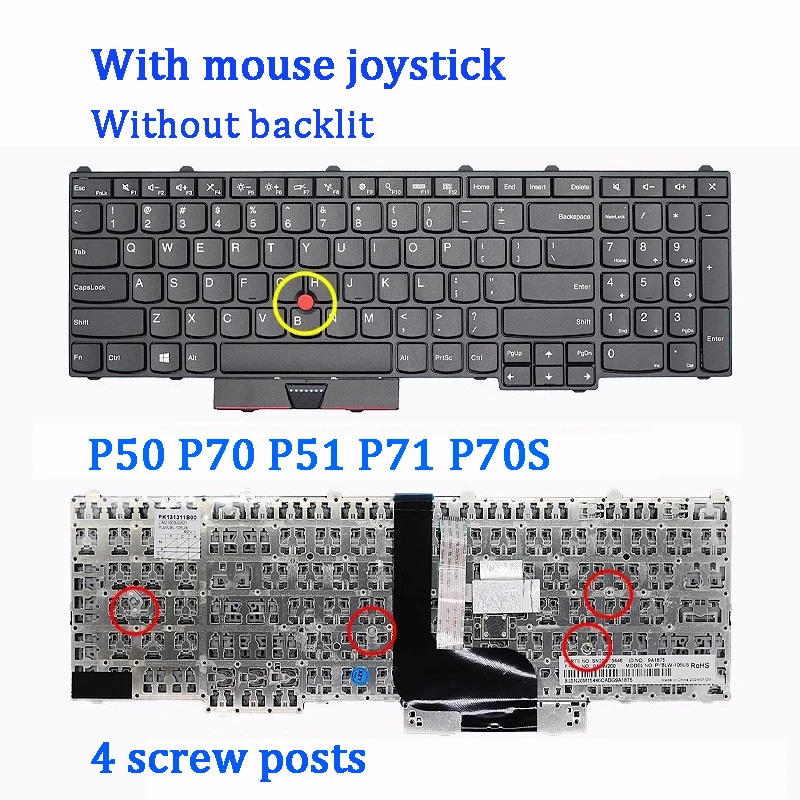 New ORIGINAL Laptop Keyboard For LENOVO Thinkpad P50 P70 P51 P71 P70S