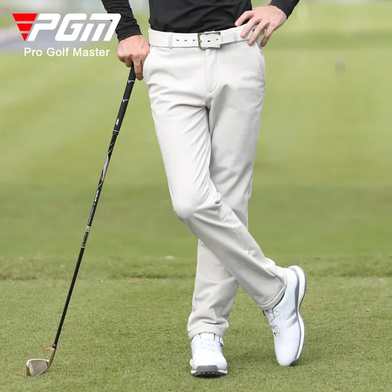 

PGM Golf Pants Thickened and Velvet Warm Casual Pants Men's Golf Jersey Autumn and Winter Sports Pants Golf wear KUZ137