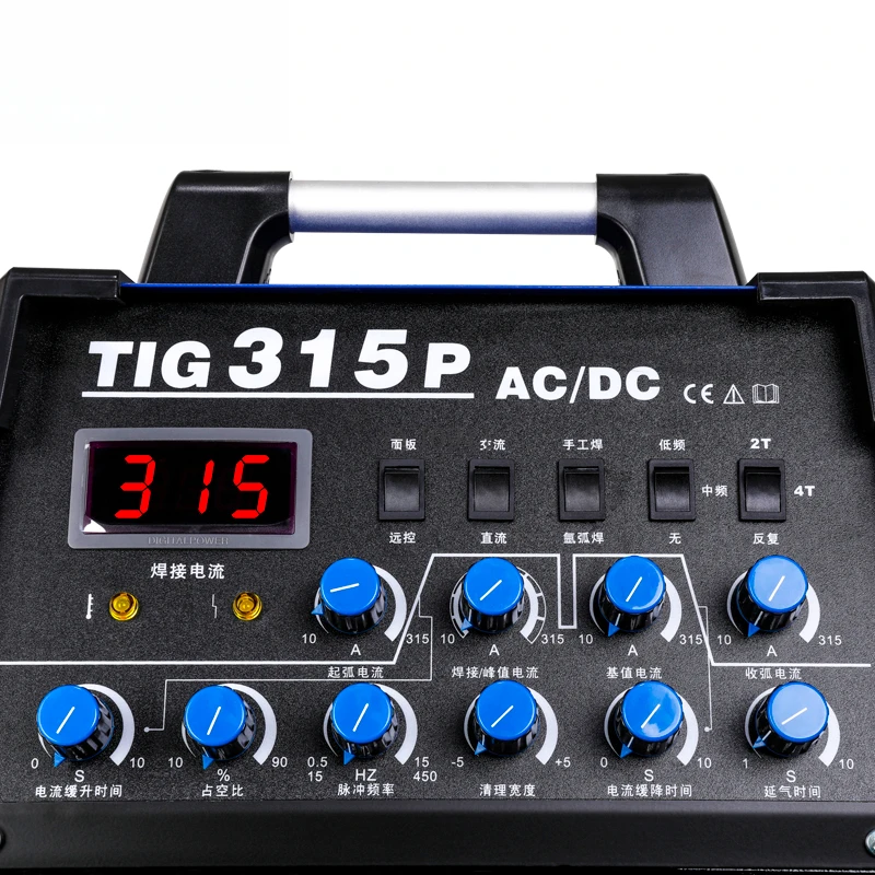 AC and DC Square Wave Pulse Argon Arc Welding Machine Wᴗ 315B Aluminum Welding Machine