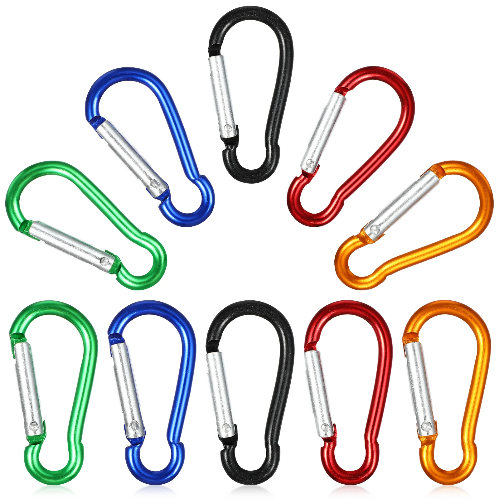 

40Pcs Carabiner Clips Snap Hook Gourd Shape Carabiners Small Keychain for Outdoor Travel
