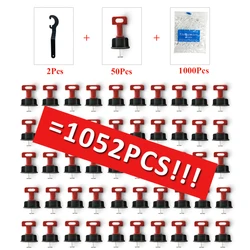 1102Pcs Tile Leveling System for Tile Laying Level Spacer Leveler Wedges Alignmen Locator Spacers Plier Flooring Wall Tile