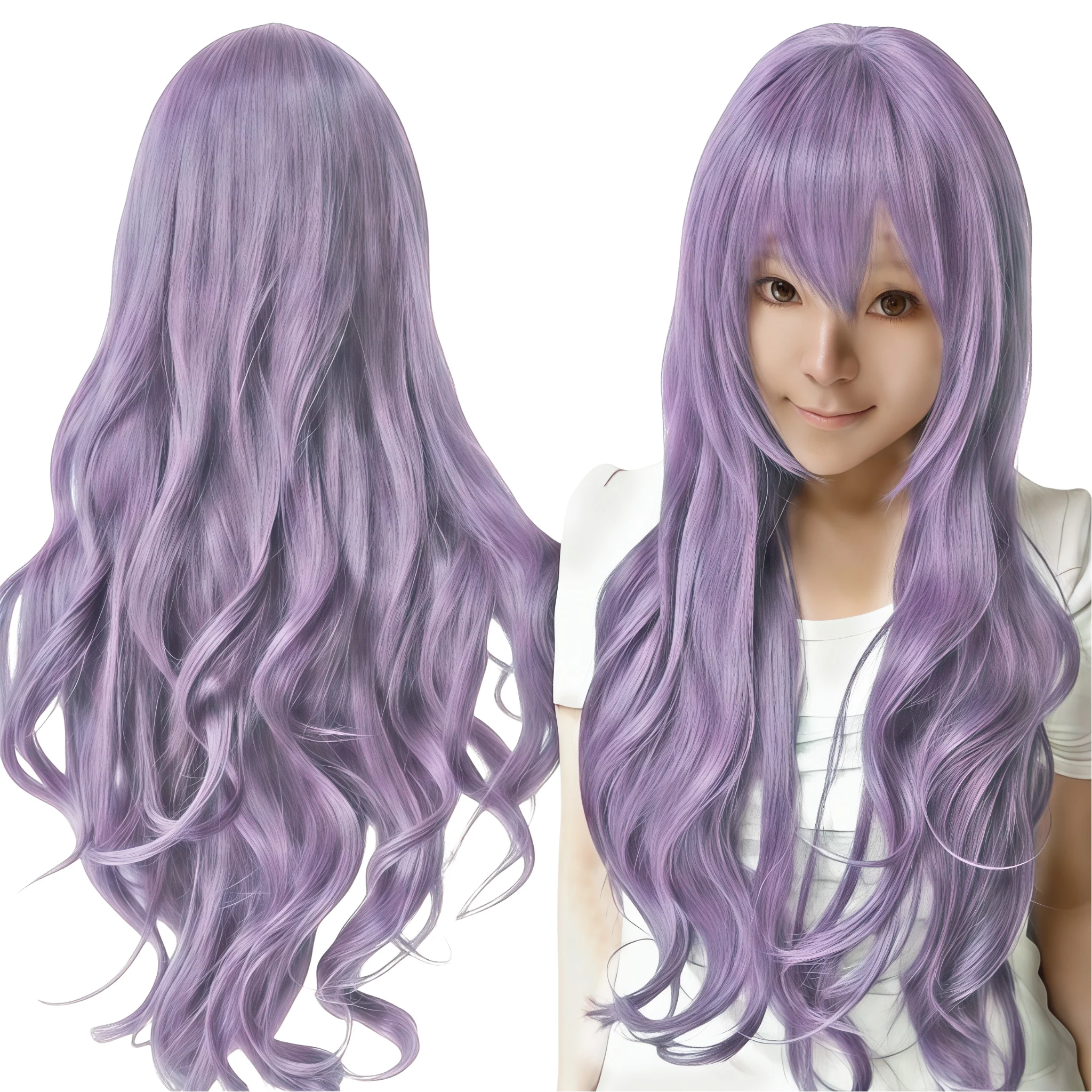 Dark Teal Curly Cosplay Wig - Fantasy Lolita Style for Halloween or Dress-Up