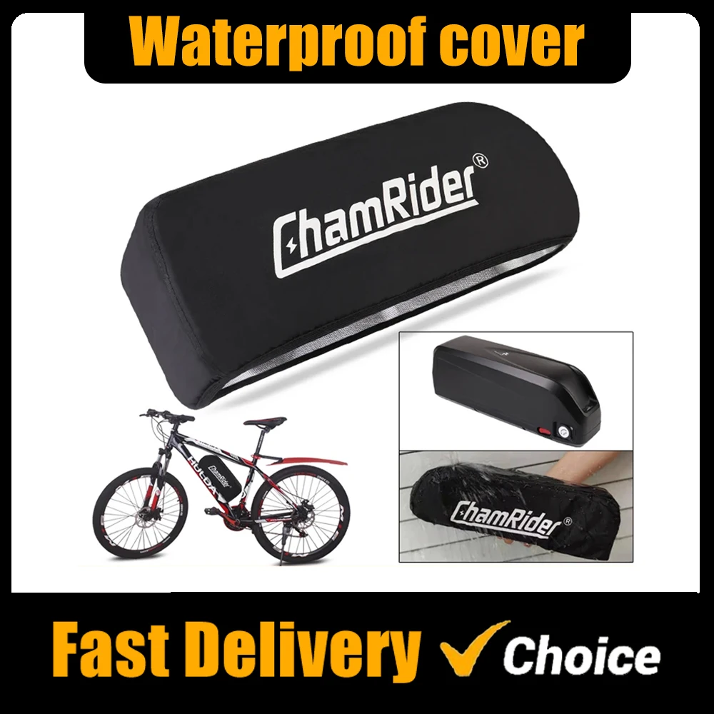 Cubierta impermeable para batería de bicicleta eléctrica, bolsa de cubierta antibarro a prueba de polvo para baterías de litio estilo Hailong Polly
