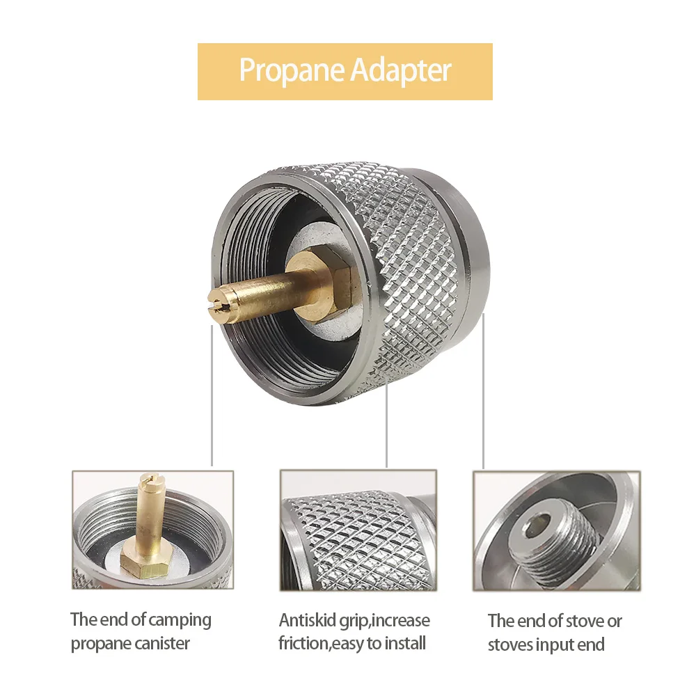 G-WORKS Gas Adapter Converts/Use a Lindal Valve Canister Gas for