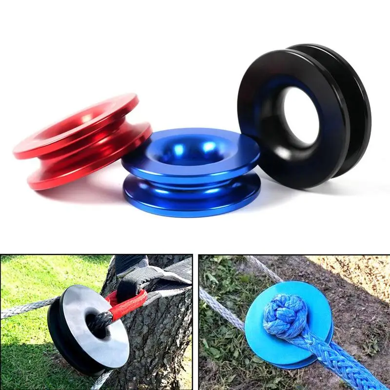 

Car Winch Moving Pulley Aluminum Alloy Pulley Modified Trailer Rescue Traction Universal Wheel Snatch Recovery Ring Winch Pulley