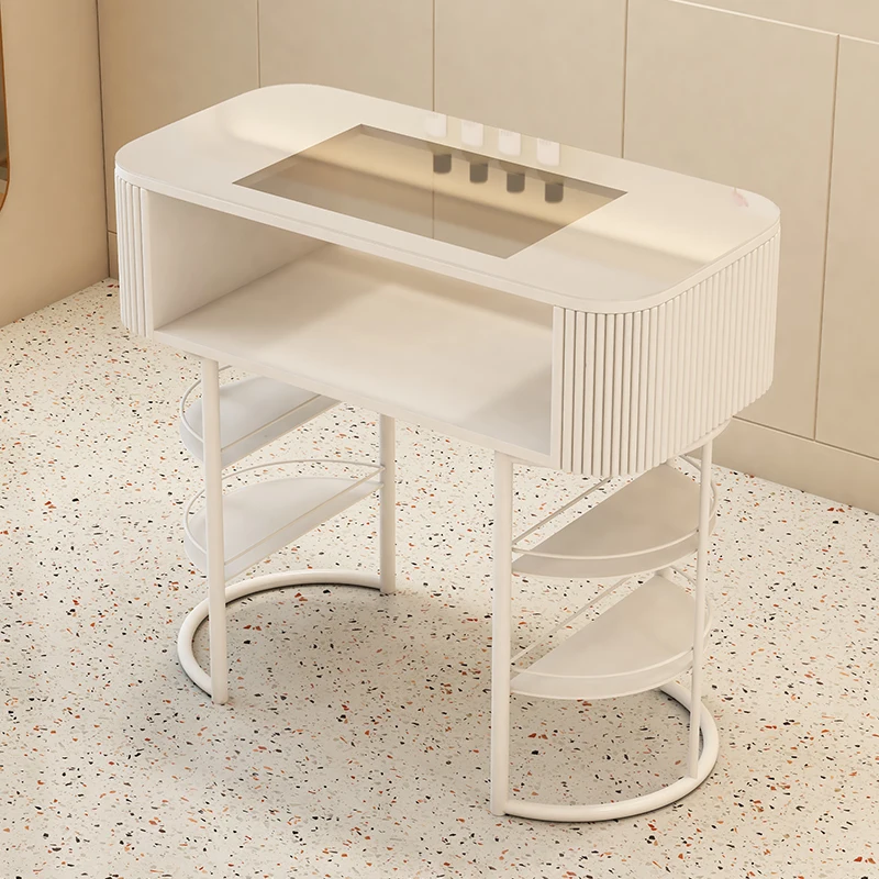 Cleaner Professional Nail Table Beauty Reception Luxury Dressing Nail Table Women Modern Tavolo Manicure Salon Furniture Bl50Nt