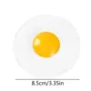 New Sticky TPR Rubber Eggs Squeeze Kitchen Food Toy Pretend Play Cooking Fried Egg Omelette Gags Joke Kids Relieve Stress Toys 6