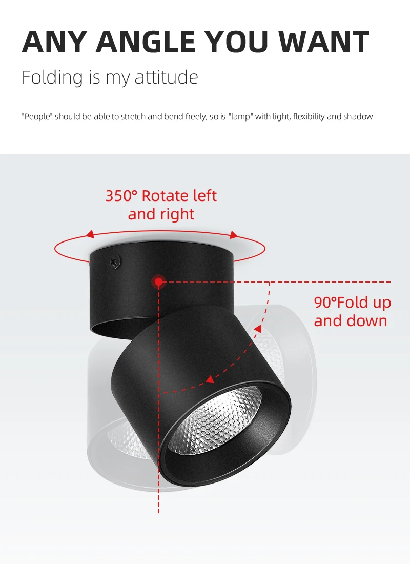 Led Downlight Room Decor Spot Down Spotlight 220V Surface Mounted Lamp Home Appliance For Indoor Lustre Ceiling Light Fixtures