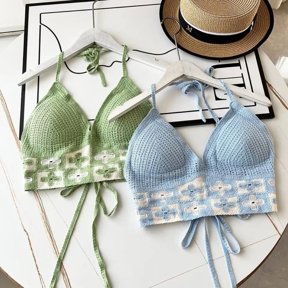 Acrylic Women Summer Sling Tank Top Beach Vacation