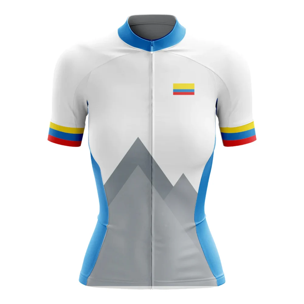 

Retro Classic Colombia Women's Short Sleeve Cycling Jersey Mountain Bike Road Riding Bicycle Clothes