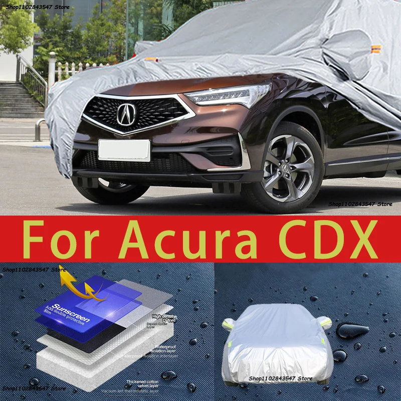 

For ACURA CDX Outdoor Protection Full Car Covers Snow Cover Sunshade Waterproof Dustproof Exterior Car accessories