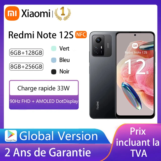 Global Version Xiaomi Redmi Note 12S 8GB 256GB Helio G96 108MP Camera 90Hz  6.43 AMOLED DotDisplay 33W Fast Charging 5000mAh