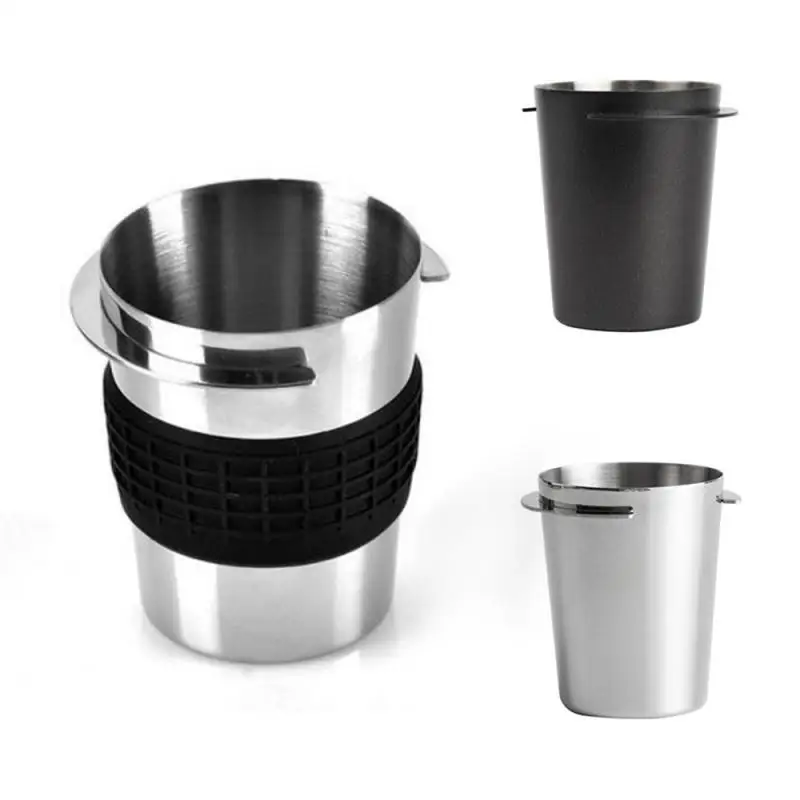 Coffee Bottomless Portafilter for Filter 51MM With Dosing Ring 3 Angle Adjustable Tamper 2 Cup Basket 350ml Frothing Pitcher