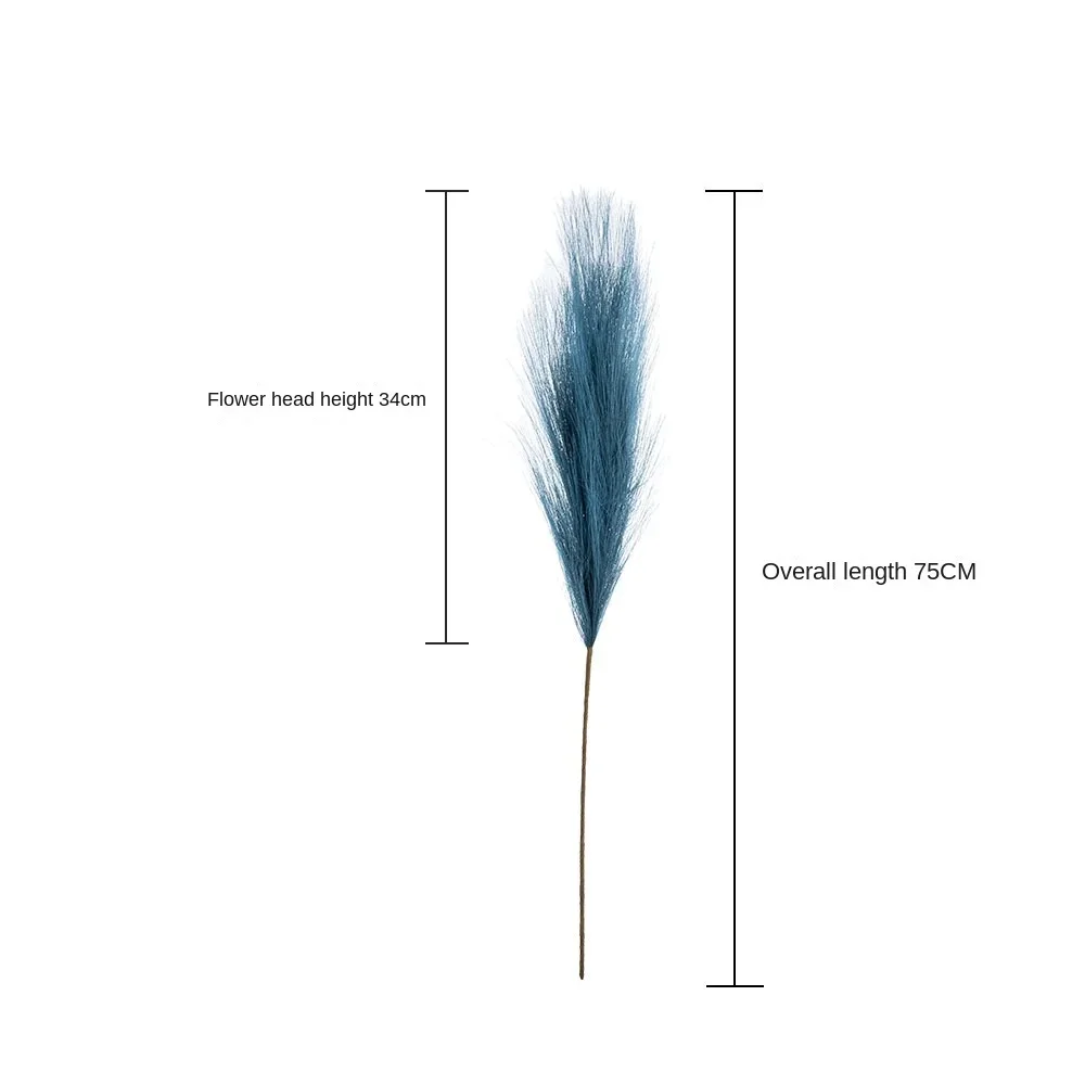 Elegant 75cm Artificial Pampas Flower for Home and Wedding Decor, INS Style Handicraft